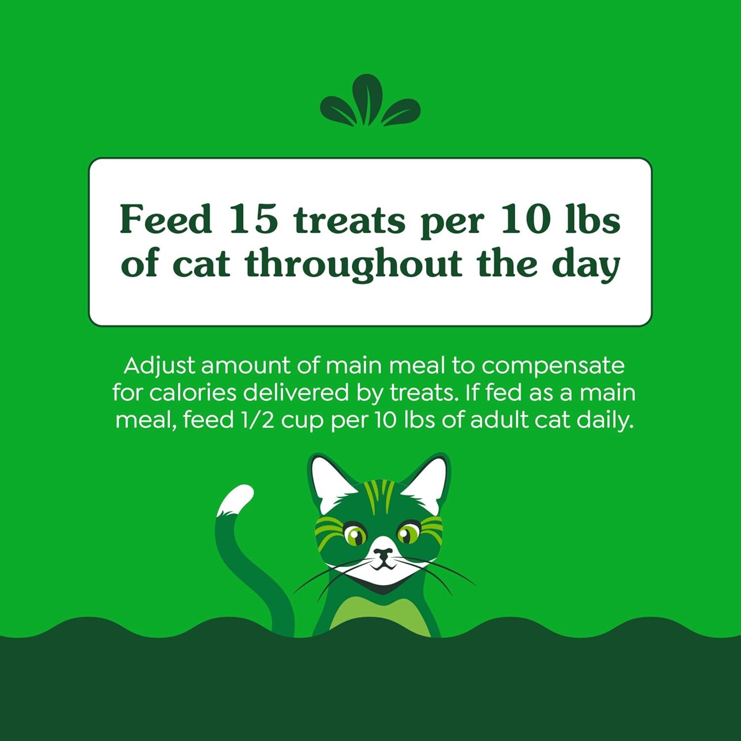 imageGreenies Feline Smartbites Skin ampamp Fur Health Crunchy and Soft Cat Treats Chicken Flavor 16 oz TubChicken