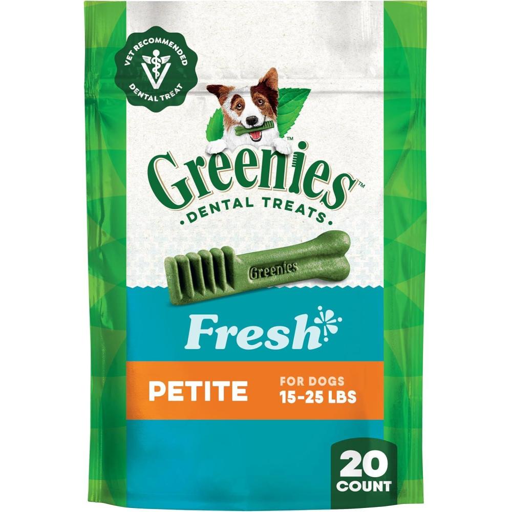 imageGreenies Petite Dental Dog Treats Pumpkin Spice Flavor Limited Edition 12 oz Pack 20 TreatsMint