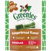 Greenies Gingerbread Flavor Regular Size Veterinarian-Recommended for Dental Care, Dog Treat Chews, Great Holiday Dog Stocking Stuffers, Limited Edition, 6 oz. Pouch (6 Treats)(Gingerbread)