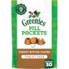 Greenies Pill Pockets for Dogs Small Size, Soft Dog Treats, Chicken Flavor, 3.2 oz. Pouch (30 Treats)(Peanut Butter)