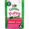 Greenies Veterinarian-Recommended Natural Dental Puppy Treats Regular Size, 6 oz. Pack, 6 Count(Original)
