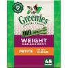 Greenies Veterinarian-Recommended Weight Management Adult Natural Dental Dog Treats Teenie Size, 27 oz. Pack, 6 Count(Weight Management)