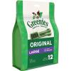 Greenies Veterinarian-Recommended Natural Dental Dog Treats, Large Size, Original Flavor, 18 oz. Pack, 12 Count
