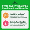Greenies Feline Smart Purees Healthy Indoor and Skin & Fur Health Lickable Cat Treats, with Real Chicken, with Real Salmon, 0.49 oz. Tubes, 40 Count(Variety Pack: Chicken & Salmon)