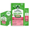 Greenies Feline Smart Purees Healthy Indoor and Skin & Fur Health Lickable Cat Treats, with Real Chicken, with Real Salmon, 0.49 oz. Tubes, 40 Count(Salmon)